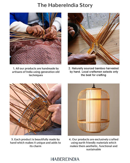 Decorative Bamboo Ceiling Light for Cafe and Home Interiors