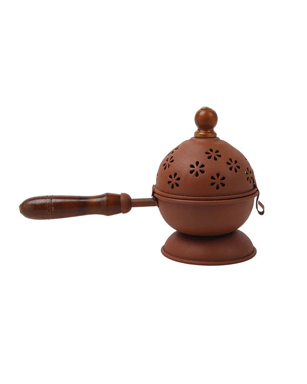 Aarti Metal Dhoop Dani for Pooja Essentials and Daily Worship