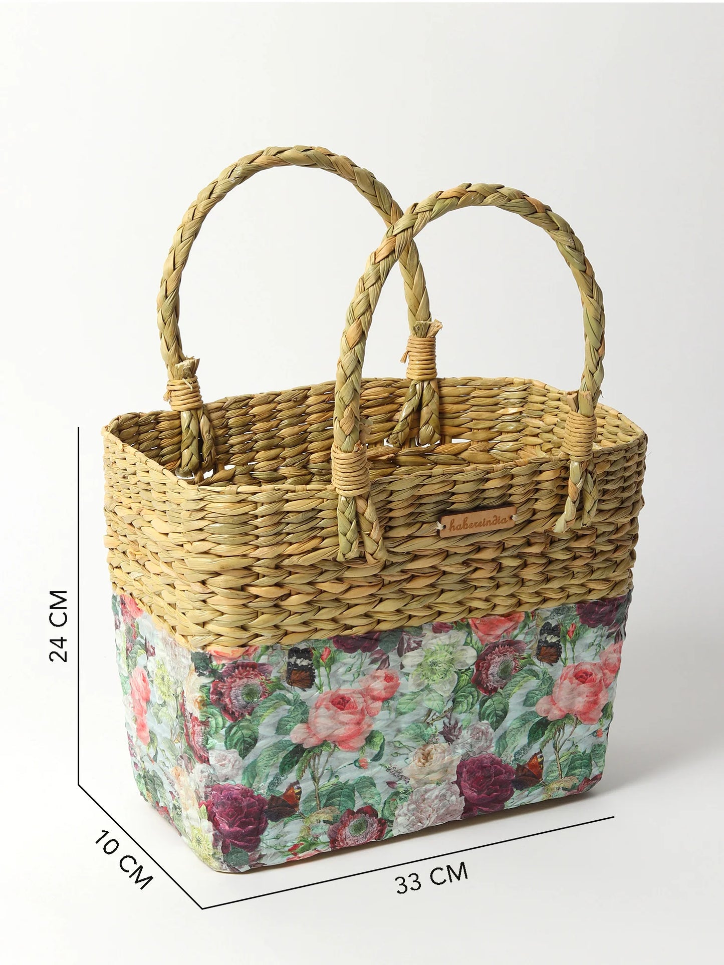 Handmade Seagrass Natural Tote Bag for Shopping, Travel & Daily Use