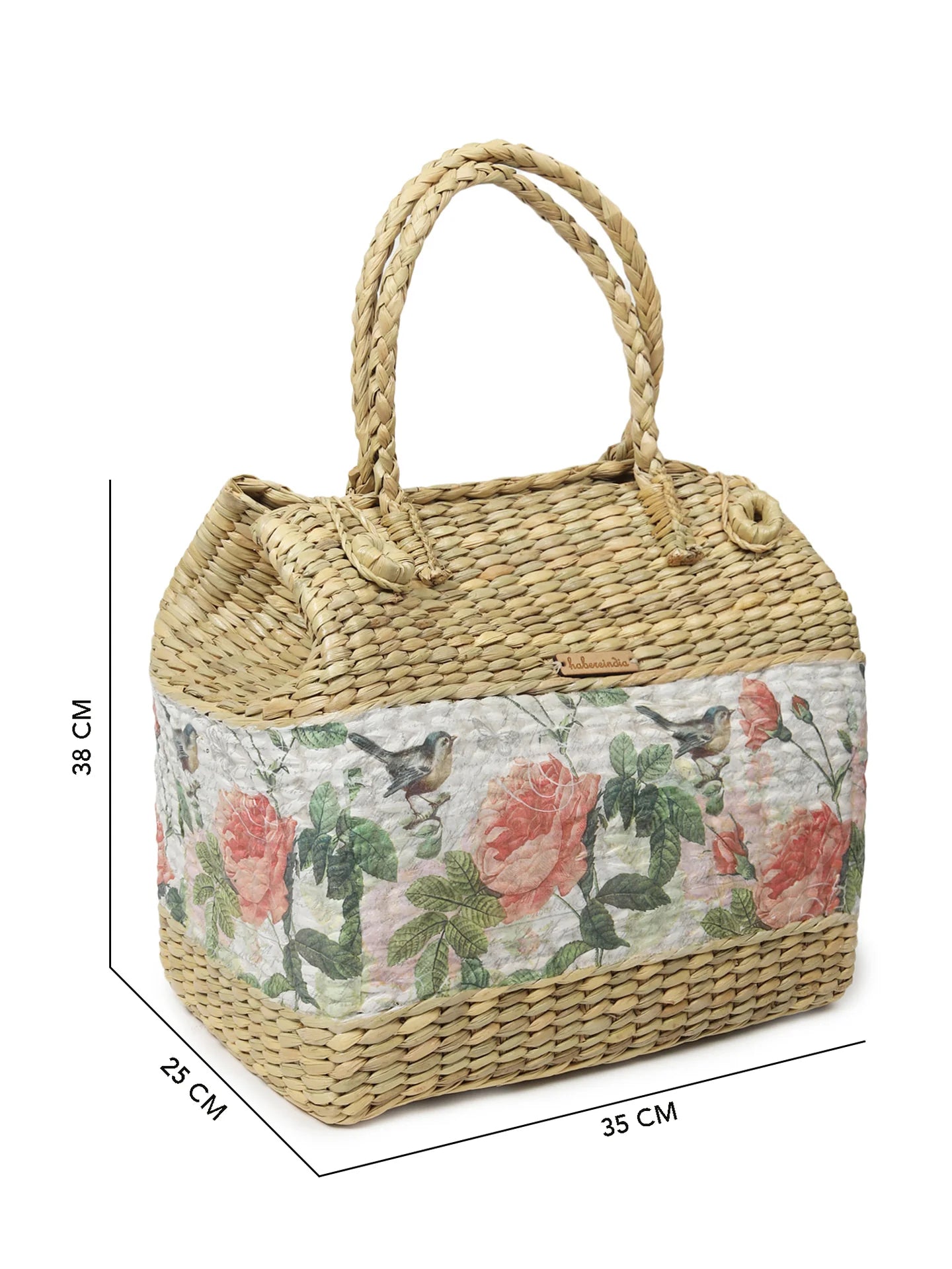 Handwoven Seagrass Gift Hamper Basket for Picnic, Travel & Food Carry