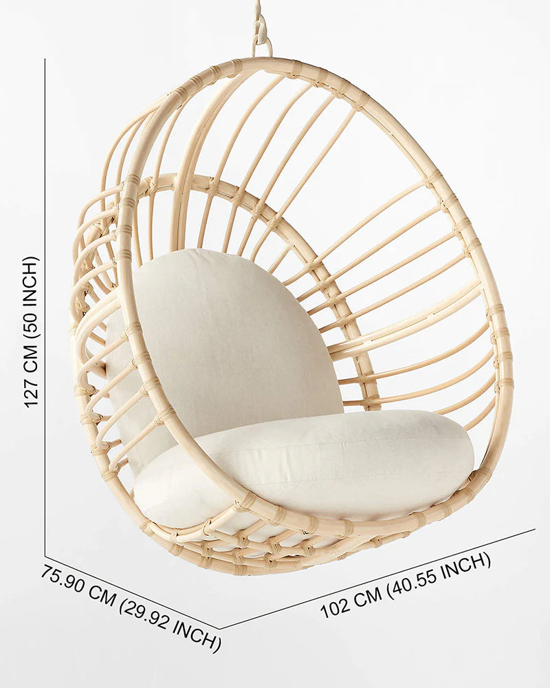 Rattan Hanging Chairs for Indoor and Outdoor Spaces