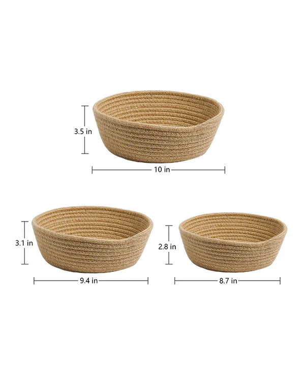 Eco-Friendly Jute Organizer Basket for Toys, Accessories, and Essentials