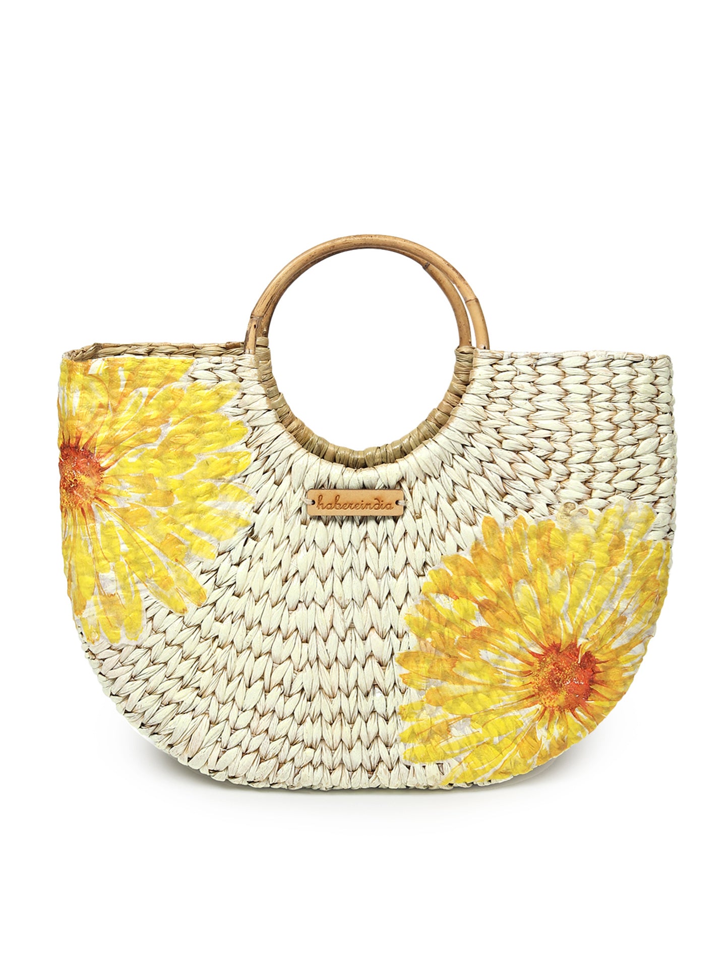 Seagrass Moon Beach Tote Handbag