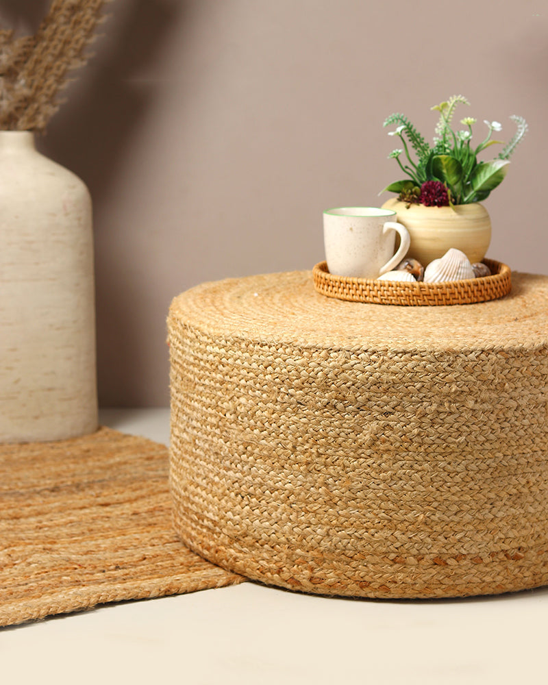 Jute Ottoman & Sitting Stool