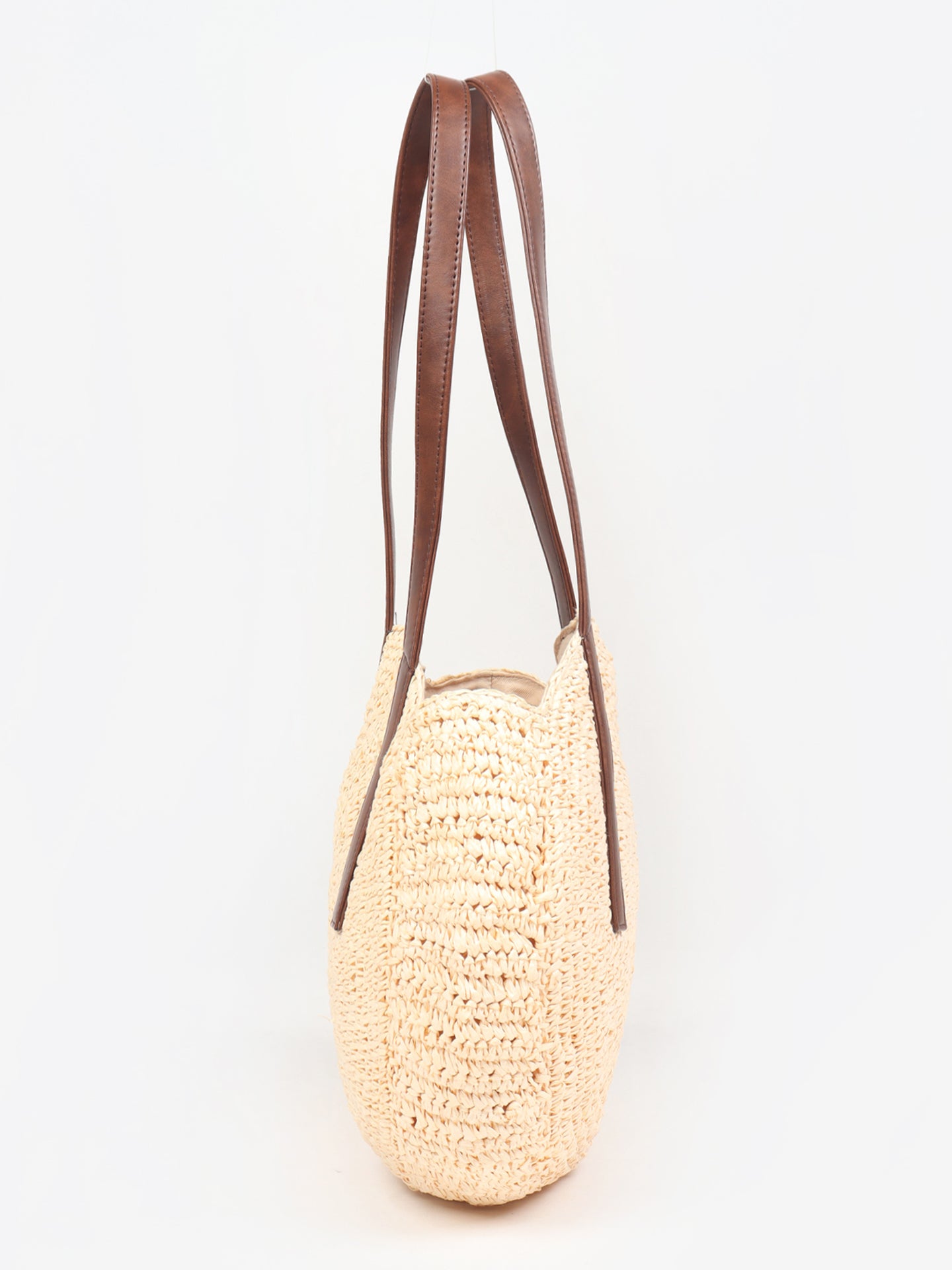 Raffia Tote Bag | Round Tote Handbag
