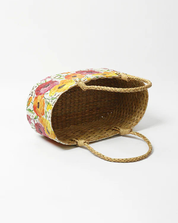 Seagrass Storage Organizer Basket for Gifts, Fruits, and Everyday Home Use
