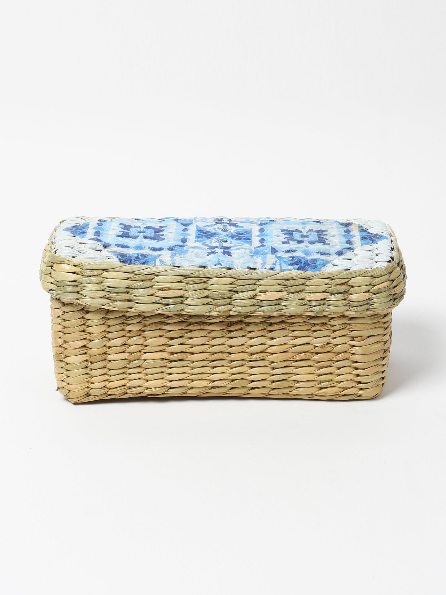 Long Size Seagrass Lid Box