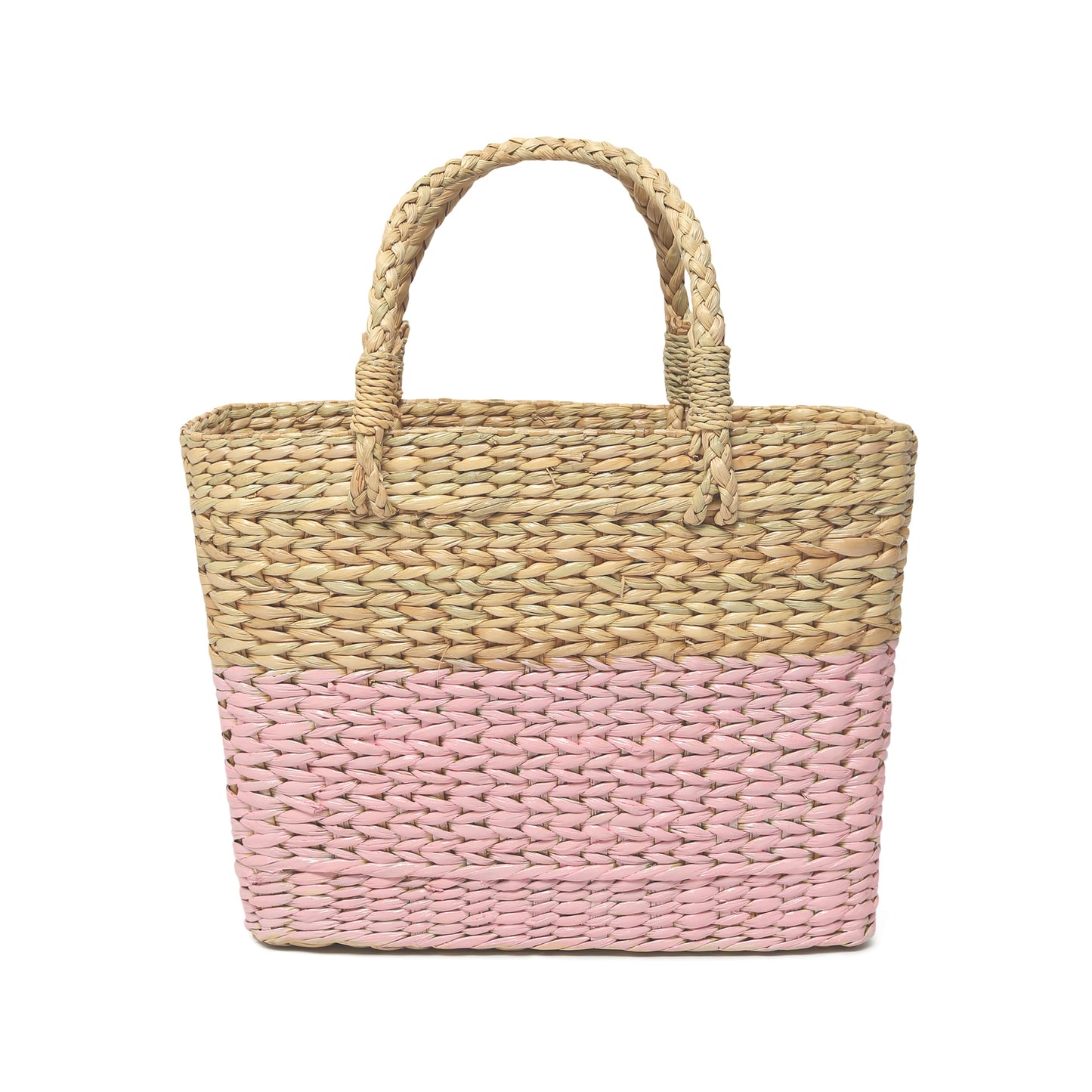 Natural Seagrass Shopping Basket