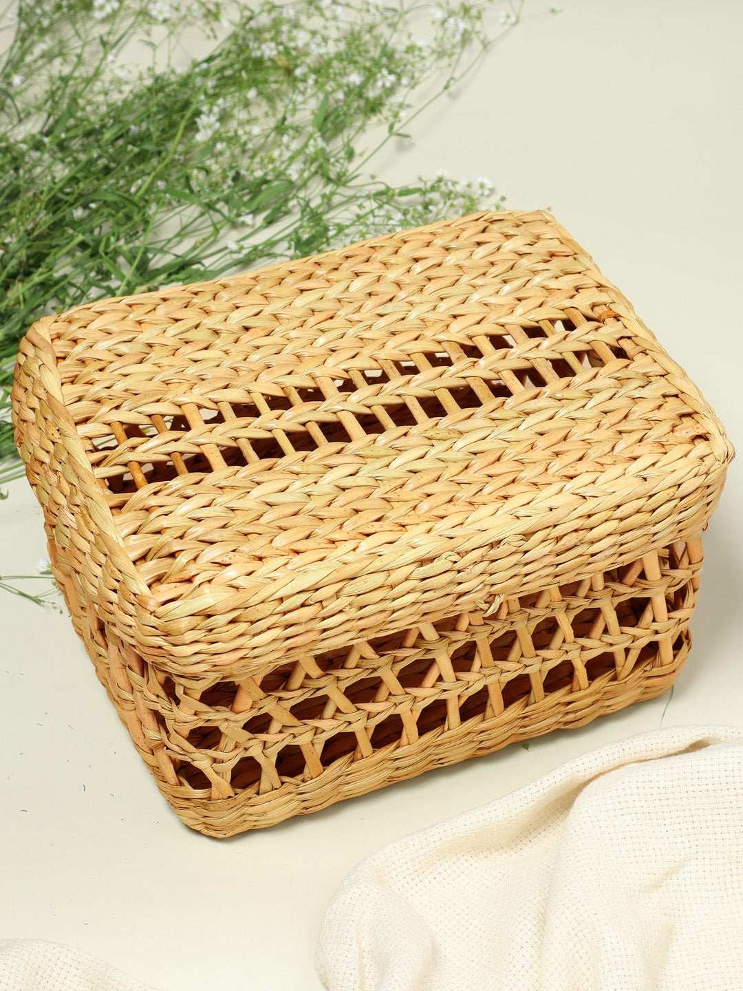 Seagrass Jaali Lid Box