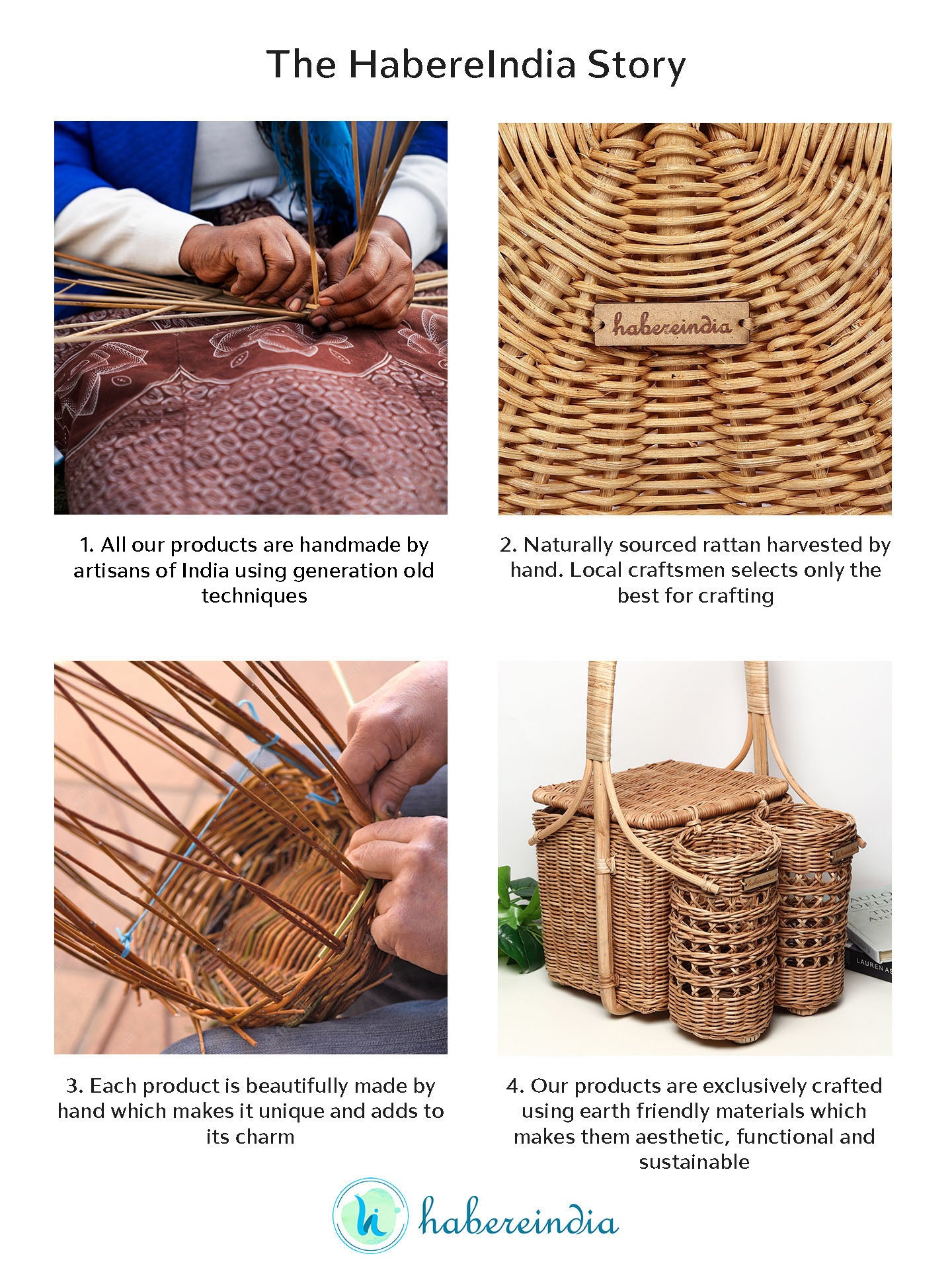 Cane Bamboo Basket