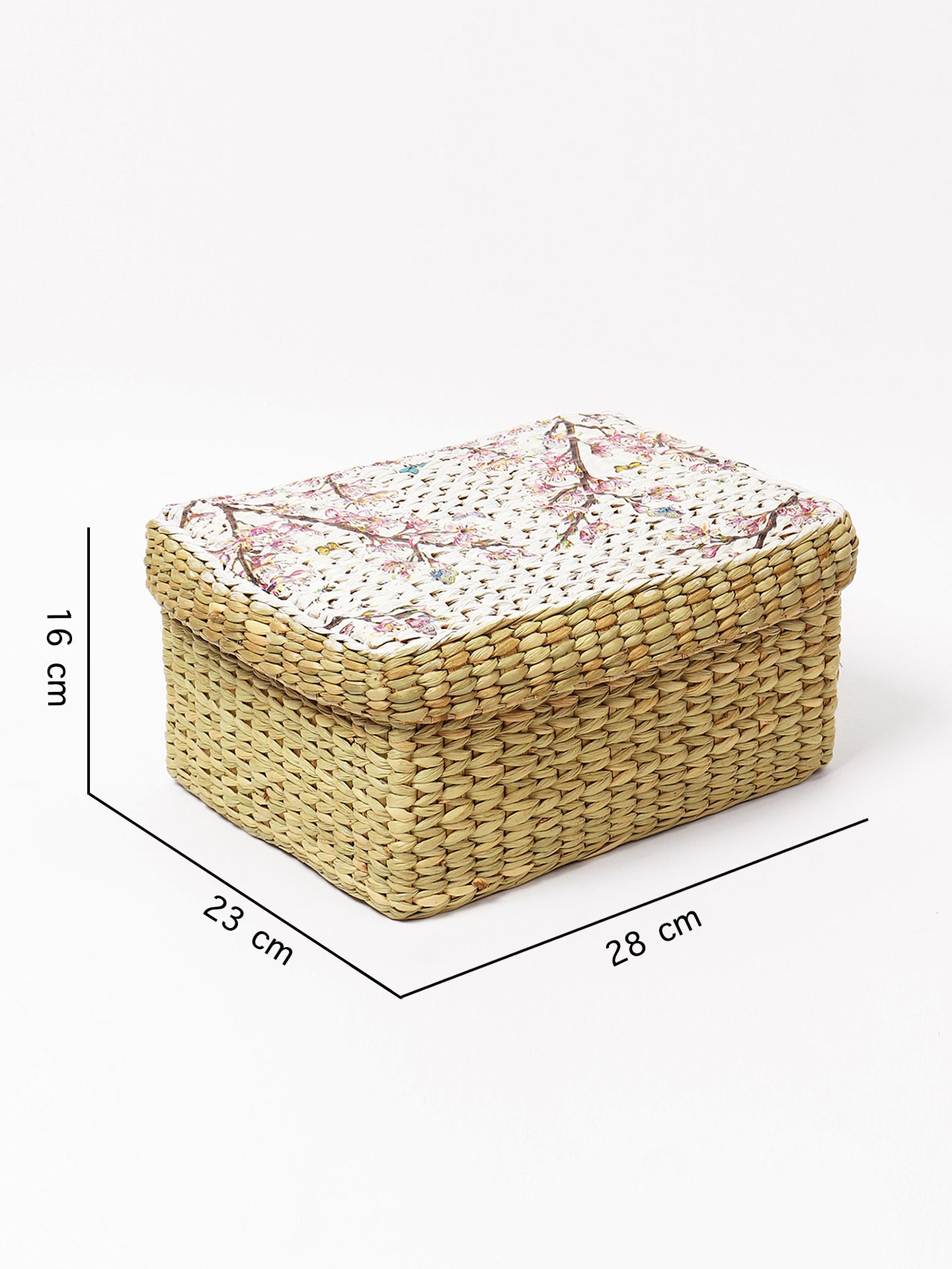 Large Size Seagrass Lid Boxes