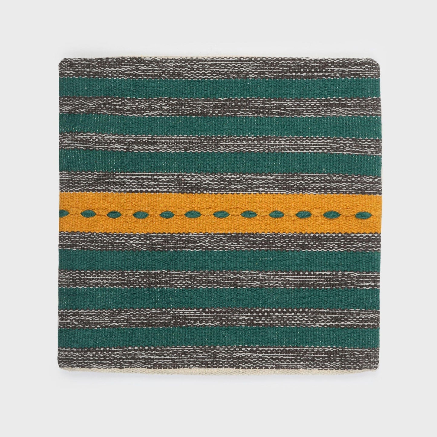 Housse de coussin en coton tissé à la main