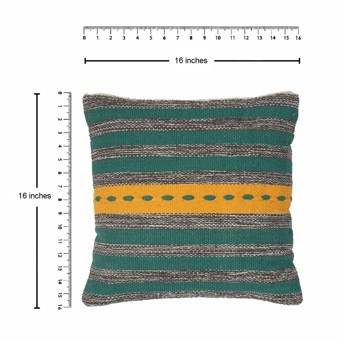 Housse de coussin en coton tissé à la main