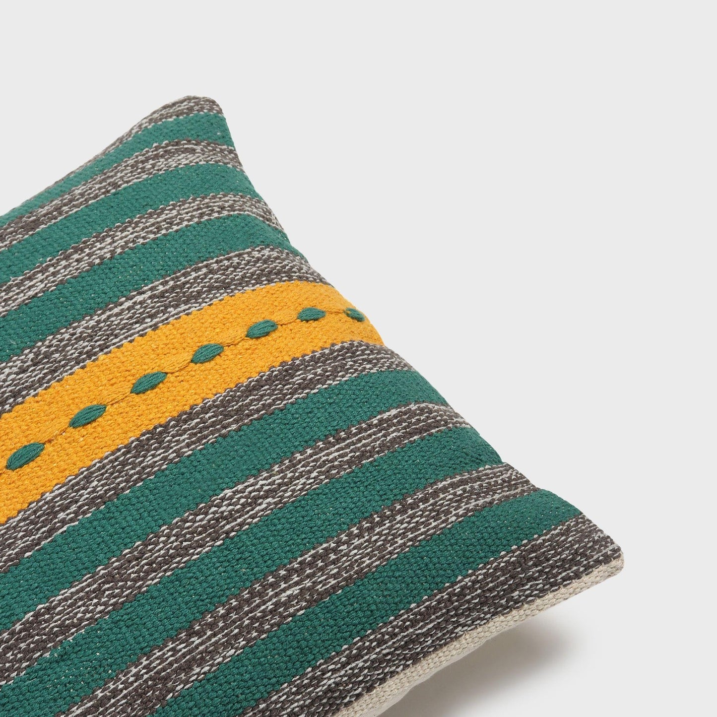 Housse de coussin en coton tissé à la main