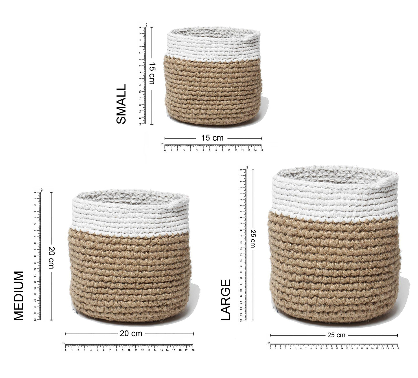 Jute Crochet Storage Basket