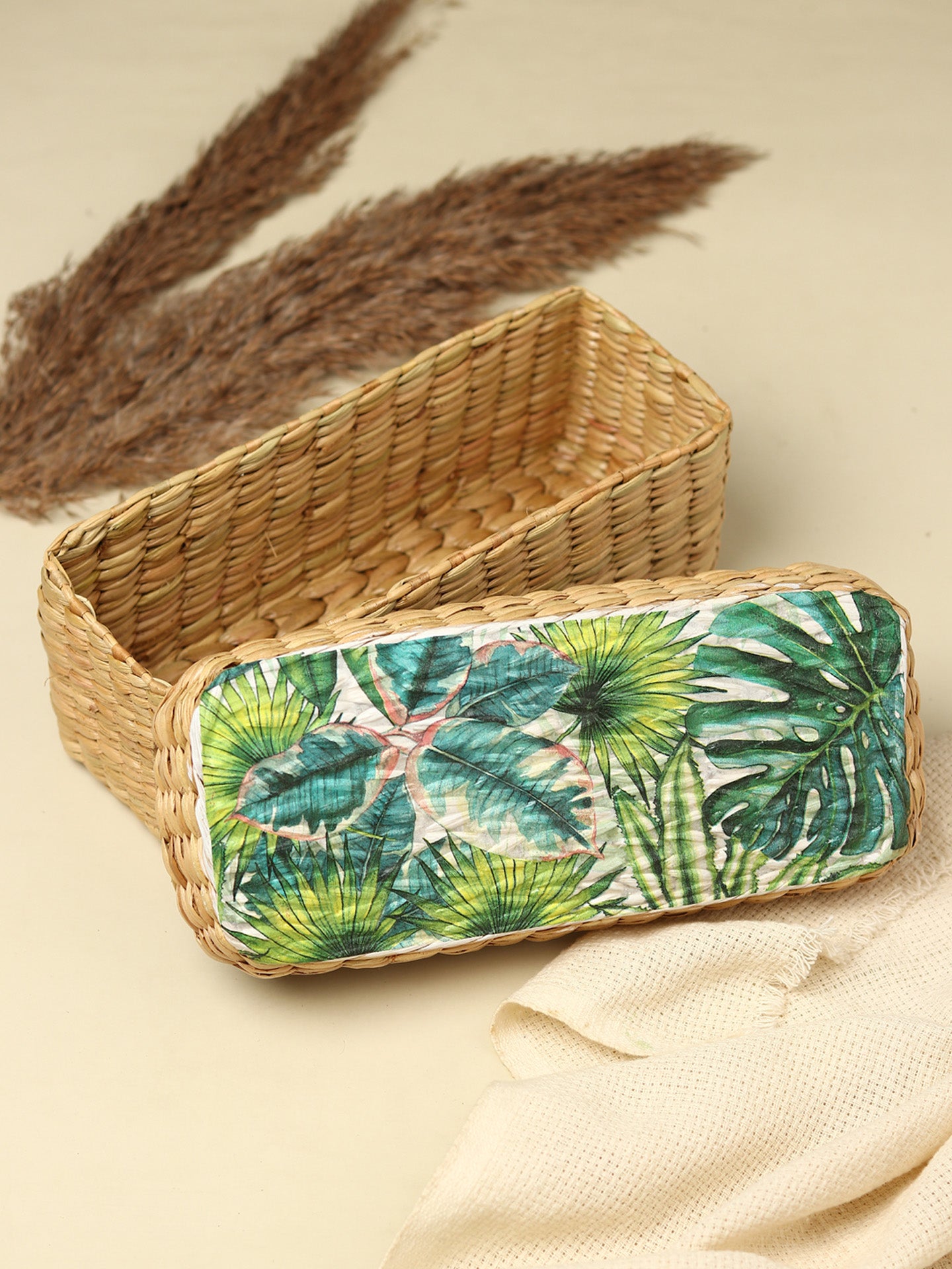 Seagrass Lid Box