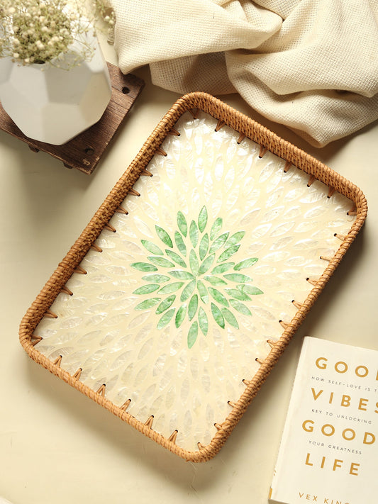 Cane Tray for Coffee Table