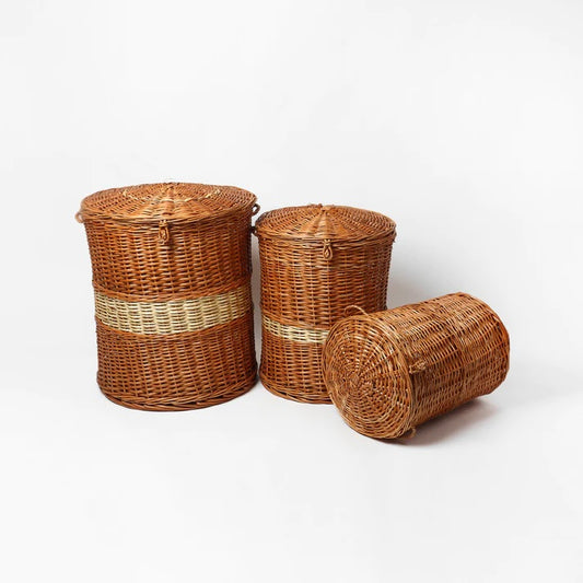 Wicker Laundry Baskets With Lid