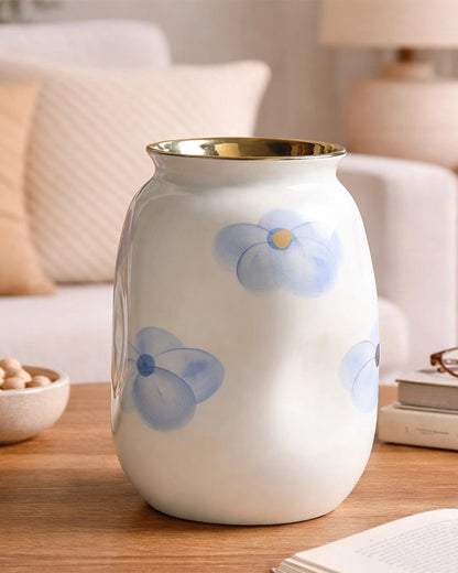 Ceramic Vase with Speckled Finish for Modern Decor