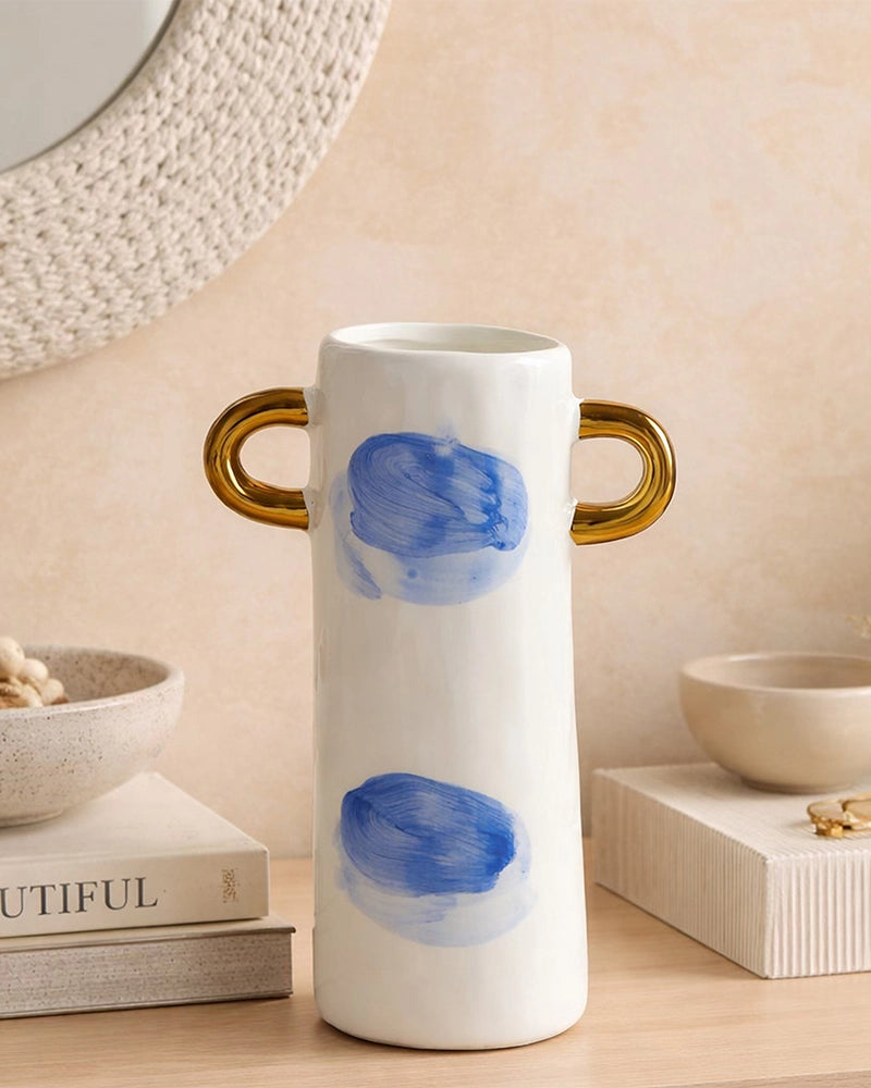 Neutral Ceramic Vase for Earthy Home Aesthetics