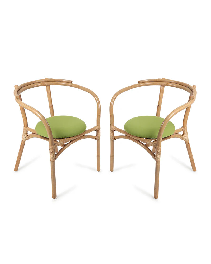 Natural Bamboo Lounge Chairs for Garden and Balcony Comfort