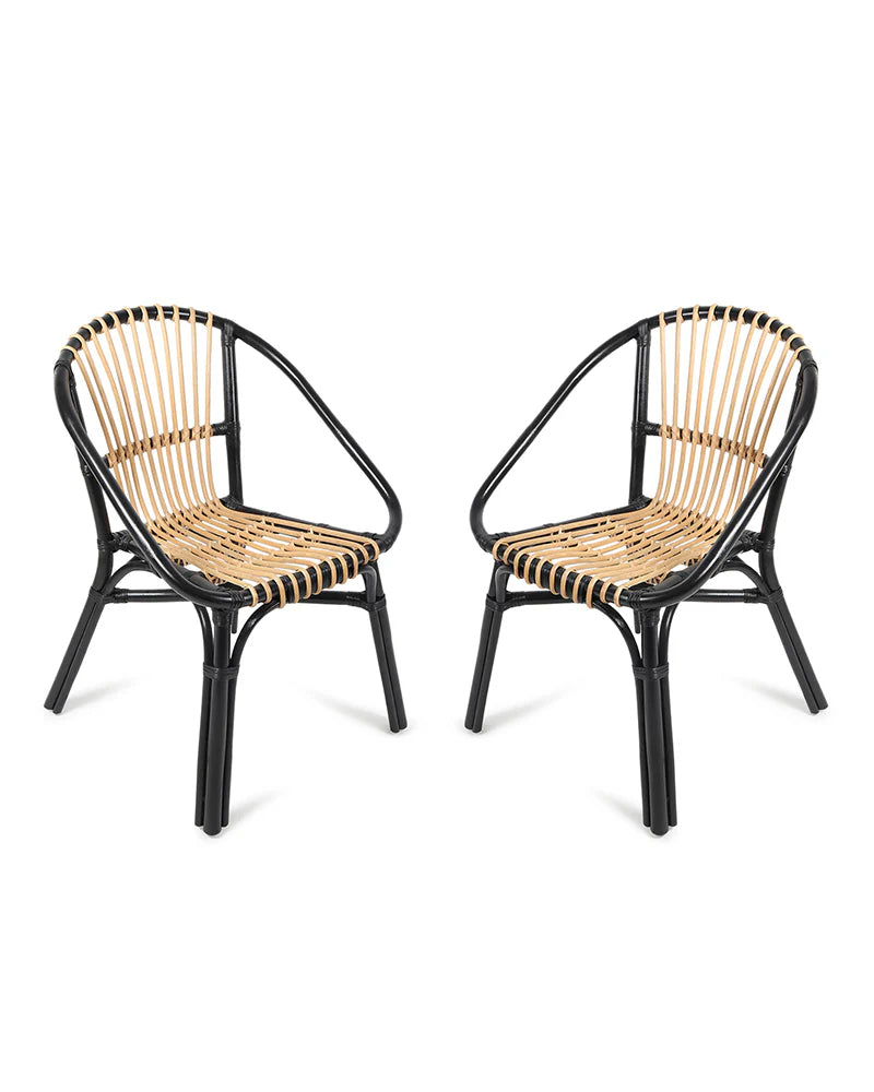 Stylish Bamboo Arm Chairs for Home Living Room and Balcony