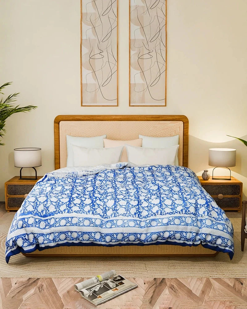 Luxury Pure Cotton Comforter for Soft and Breathable Bedroom Bedding