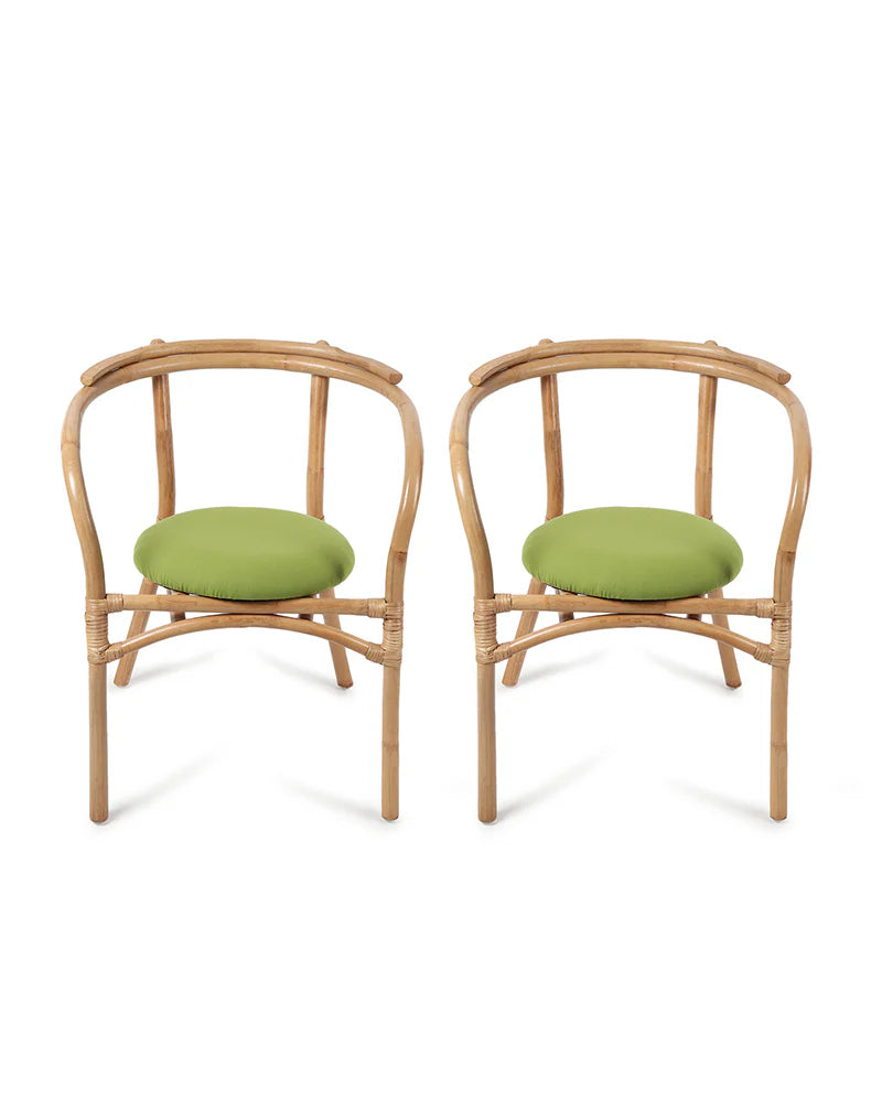 Natural Bamboo Lounge Chairs for Garden and Balcony Comfort