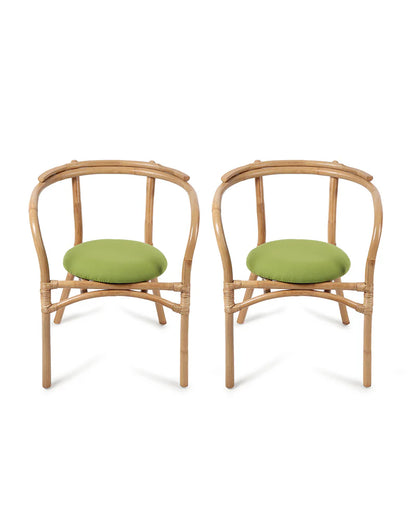 Natural Bamboo Lounge Chairs for Garden and Balcony Comfort