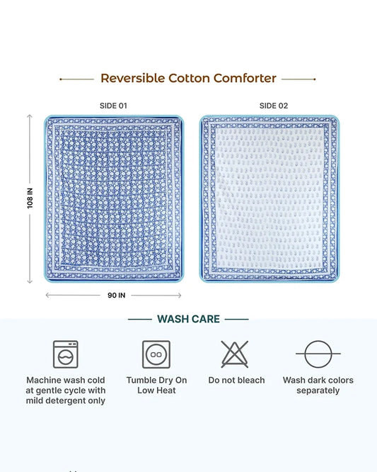 Luxury Pure Cotton Comforter for Soft and Breathable Bedroom Bedding