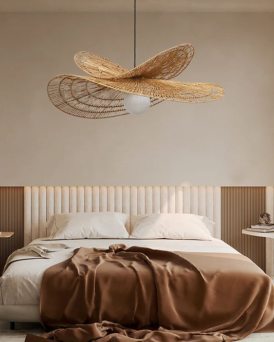 Artistic Raffia Ceiling Light for Living Room Decoration