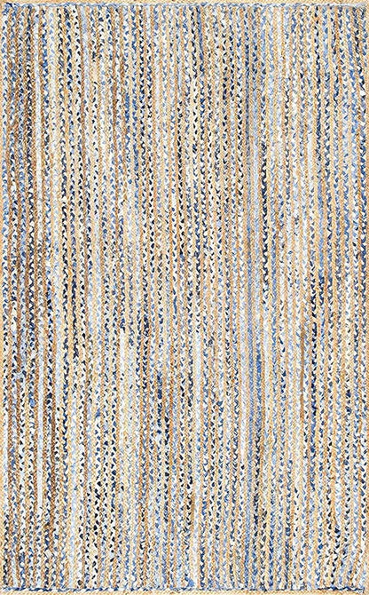 Eco Friendly Natural Rectangular Denim Carpet For Bedroom