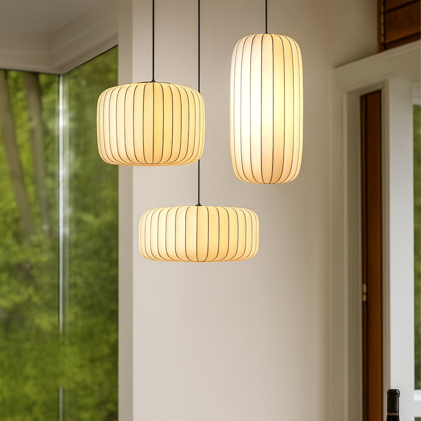 Fabric Pendant Lampshade for Living Room and Dining Area