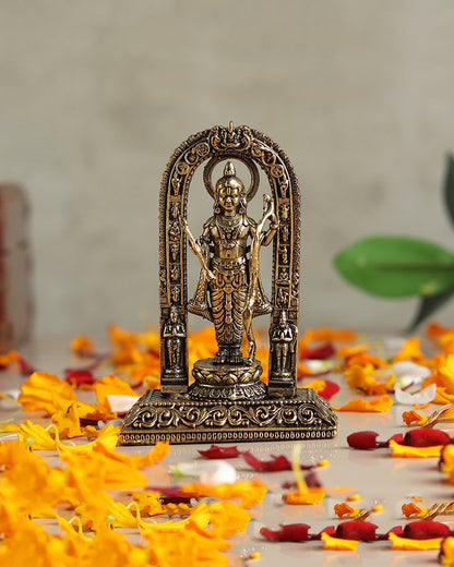 Pure Brass Ram Lala Idol for Home Pooja and Temple Decoration