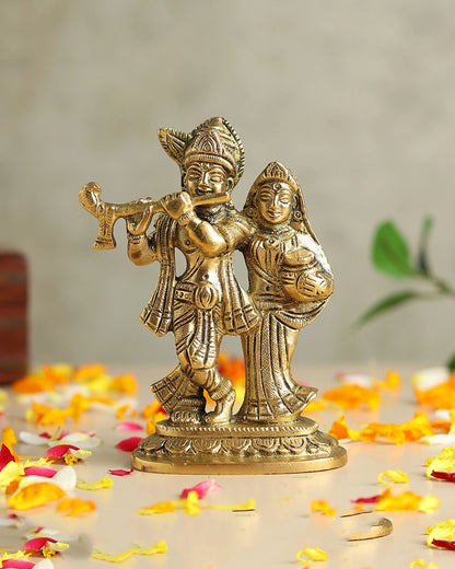 Radhe Krishna Ji Murti for Pooja Items, Home Decoration & Janmashtami Gifting
