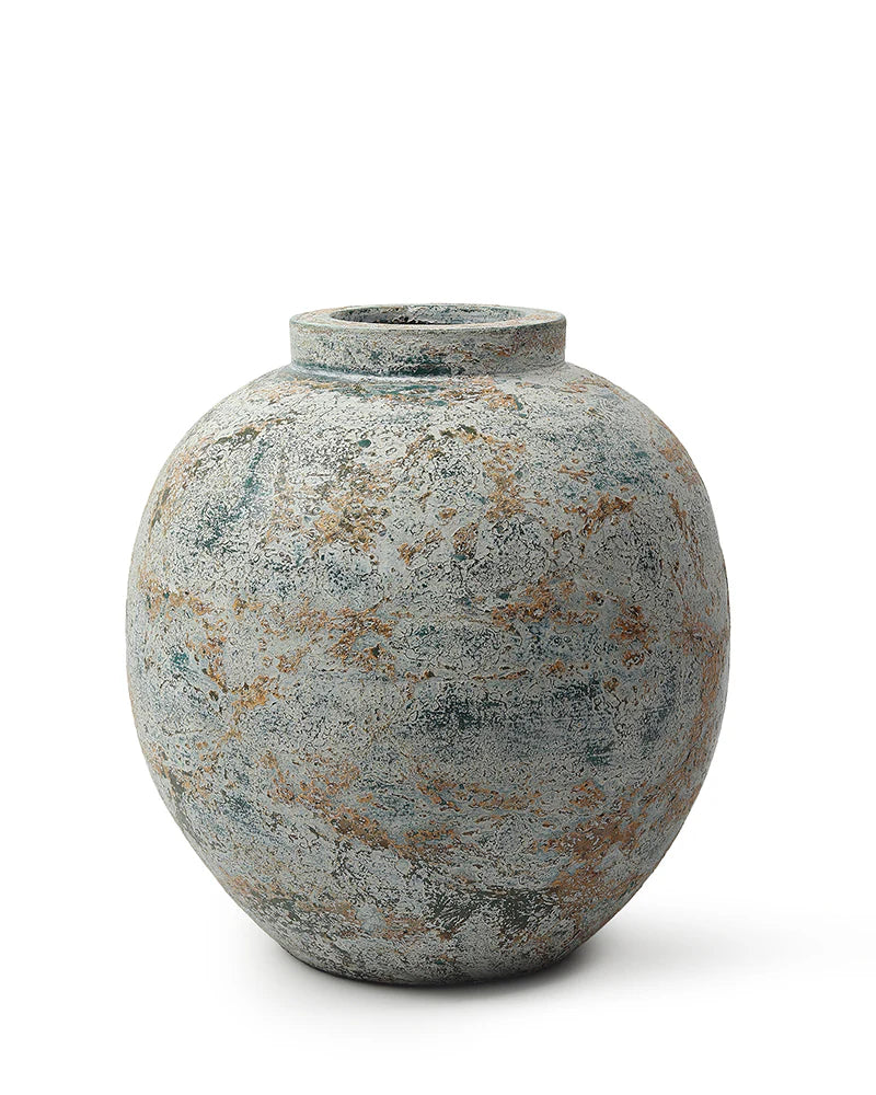 Terracotta Vase with Tribal Design for Eclectic Homes