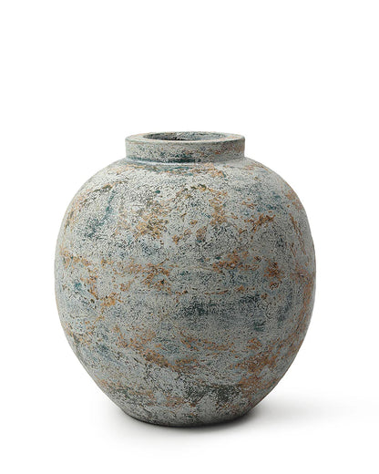 Terracotta Vase with Tribal Design for Eclectic Homes