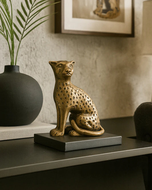 Cheetah Showpiece for Home Decor, Decorative Gift Item and Home Display