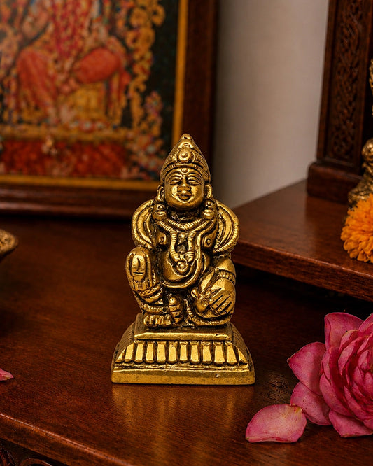 100 % Pure Brass Kuber Ji Statue For Home Décor & Pooja Room