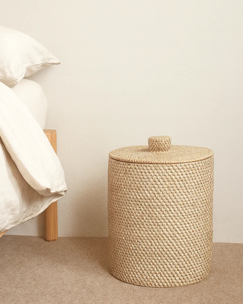 Rattan Handcrafted Storage Basket for Clothes and Toys