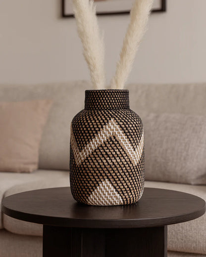 Handcrafted Rattan Flower Vase for Home Decor