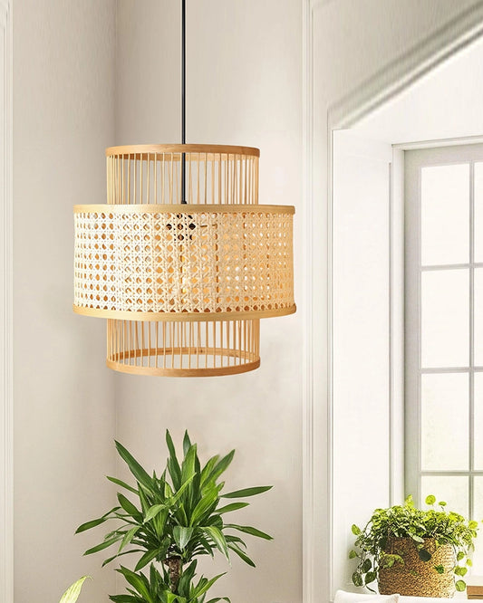 Decorative Bamboo Hanging Lamp for Bedroom and Study Room