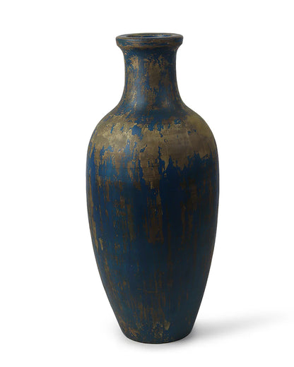 Decorative Terracotta Bottle Vase for Rustic Displays