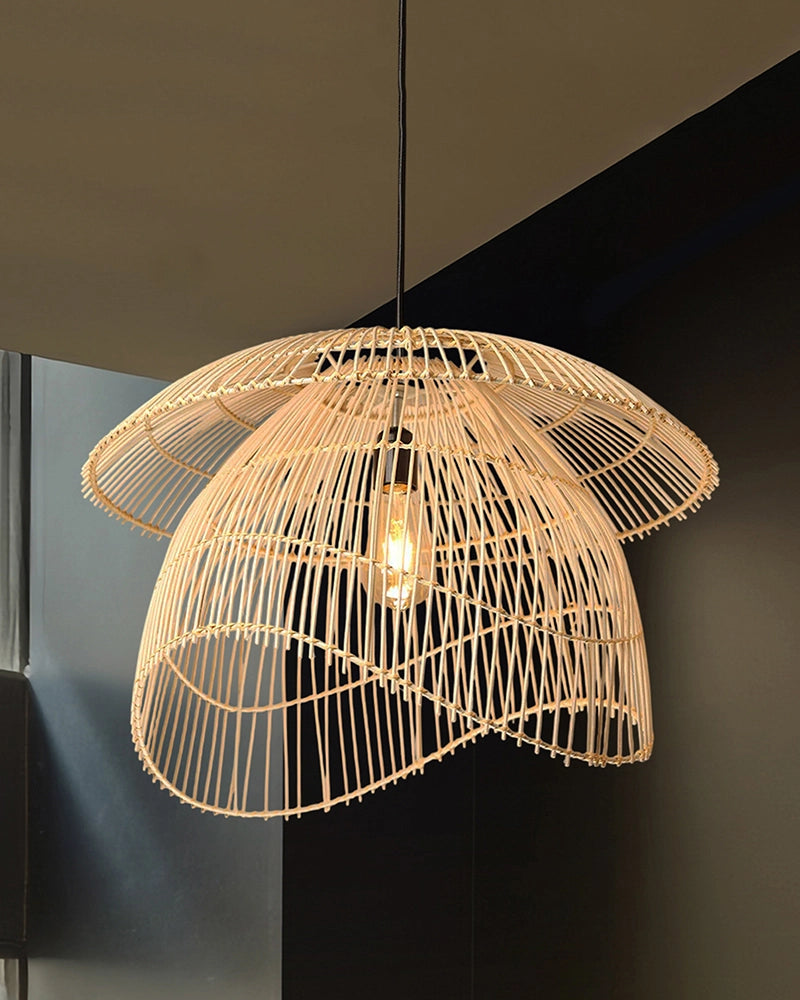 Artistic Bamboo Ceiling Light for Hall and Living Area