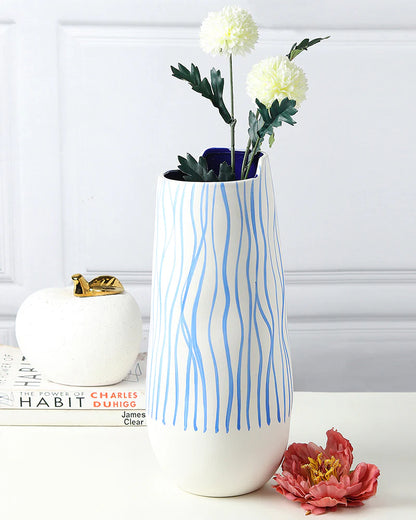 Matte White Ceramic Vase for Calm Interior Vibes