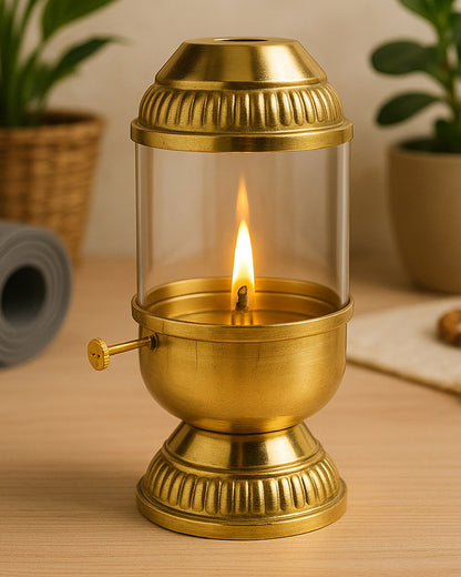 Premium Brass Akhand Diya for Pooja and Festive Worship