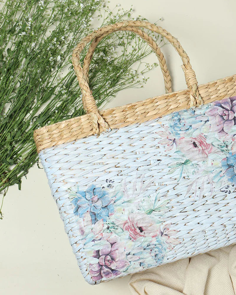 Handcrafted Seagrass Basket Tote for Daily Use