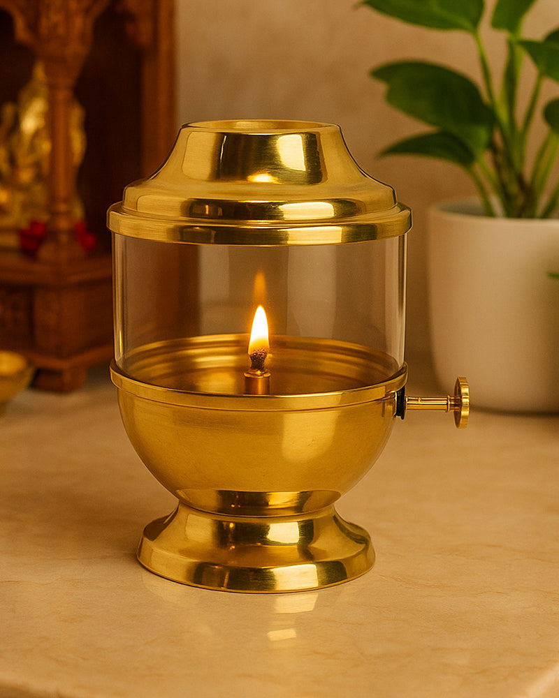 Traditional Akhand Diya for Pooja Room and Mandir Use 250ml