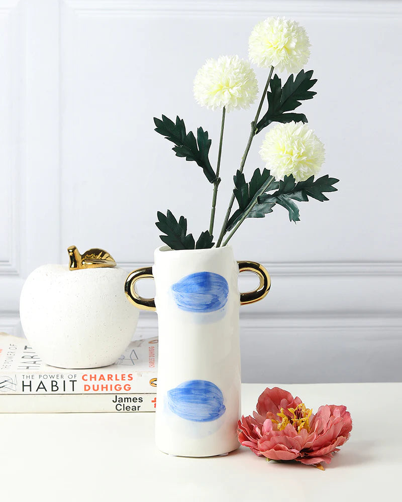 Neutral Ceramic Vase for Earthy Home Aesthetics