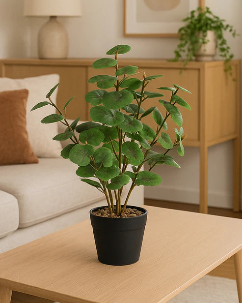 Natural-Looking Artificial Plant with Pot for Home Interior and Aesthetic Room Decor